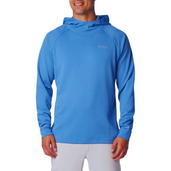 ✨New✨ Columbia Men's Black Mesa Pullover Hoodie II Sz Small in Bright Indigo - Picture 1 of 6